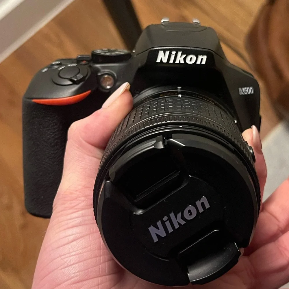 Nikon Black and Red DSLR Camera